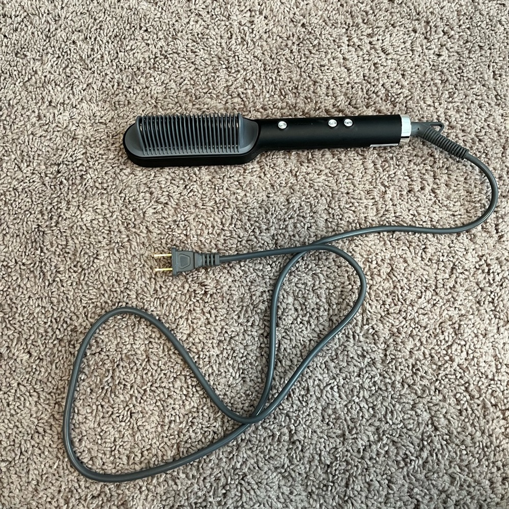 BrushX Negative Ion Hair Straightening Comb And Volumizer